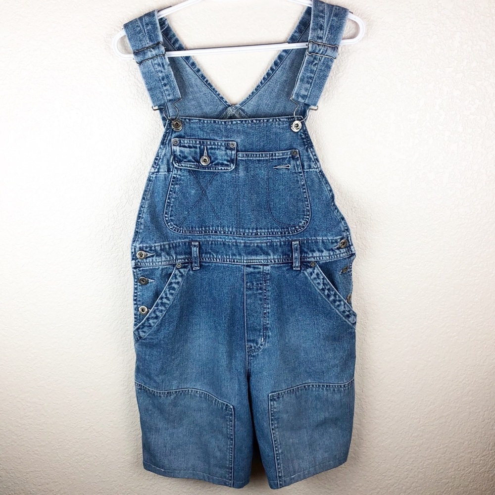 Silver Jeans short denim overalls size: M